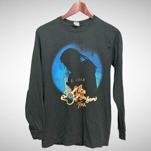 J Cole Shirt Mens Small Long Sleeve Black Crew Neck Off Season Pre Owned